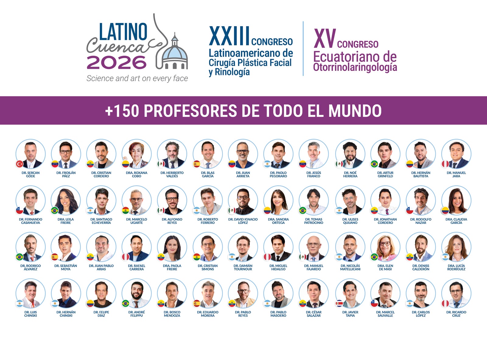 Profesores del XXIII Congreso Latinoamericano, Cuenca 2026